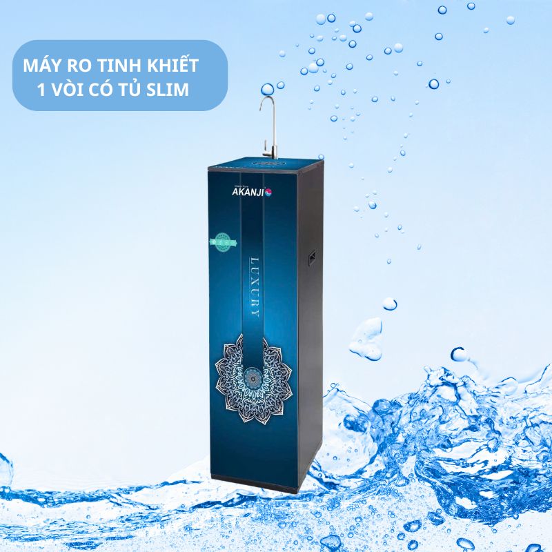 Máy Ro Tinh Khiết 1 Vòi Có Tủ Slim